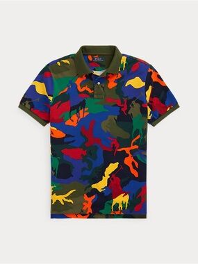 Polo Ralph Lauren Custom Slim Polo Pony Camo Polo Shirt